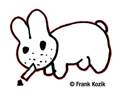 Original sketch of Smorkin' Labbit, circa 1996