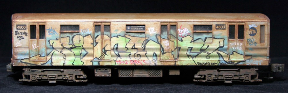 Custom Graffiti Model Train &amp; Station By Dril One - Kidrobot Blog