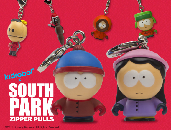 Kidrobot South Park Series 1 Zipper Pulls 1.5” Stan New W/Box 