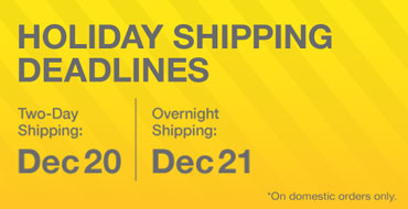 Kidrobot.com Holiday Shipping Deadlines