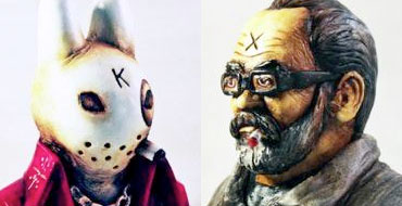 Custom Smorkin' Labbit & Frank Kozik Mini Busts By JC Rivera