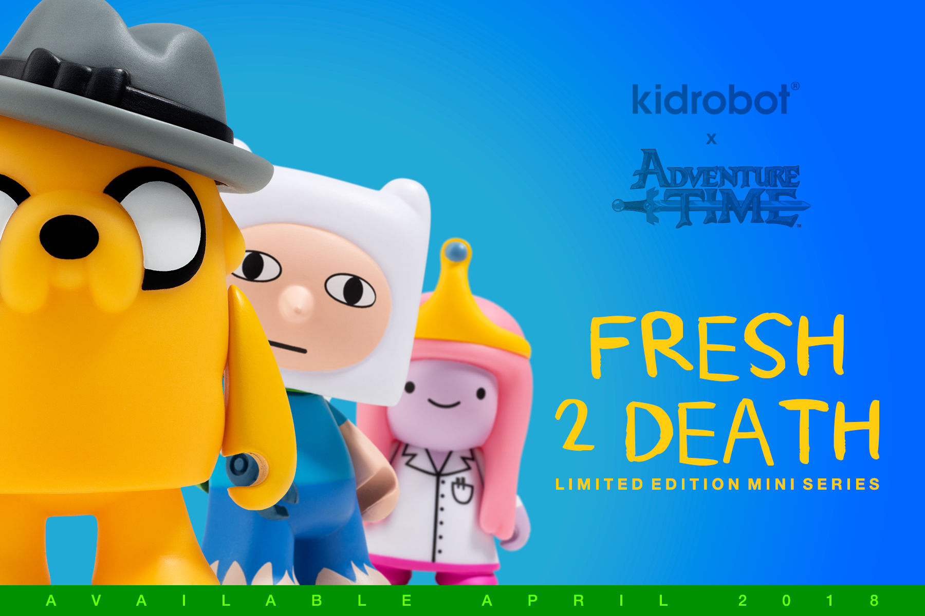 Jake Kidrobot Adventure Time Fresh 2 Death Vinyl Mini-Figure 