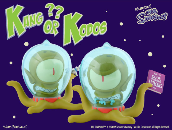 The Simpsons Kang & Kodos from Kidrobot