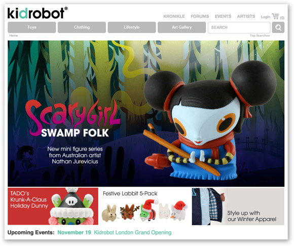 The New kidrobot.com!