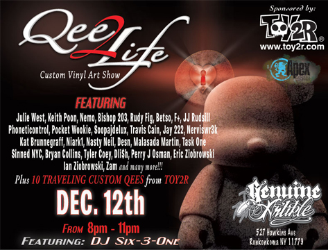 Qee to Life customs show at Genuine Artikle