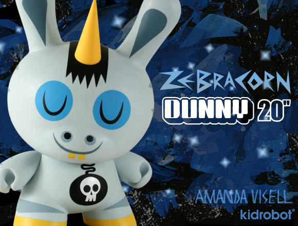 Zebracorn Dunny 20-inch by Amanda Visell