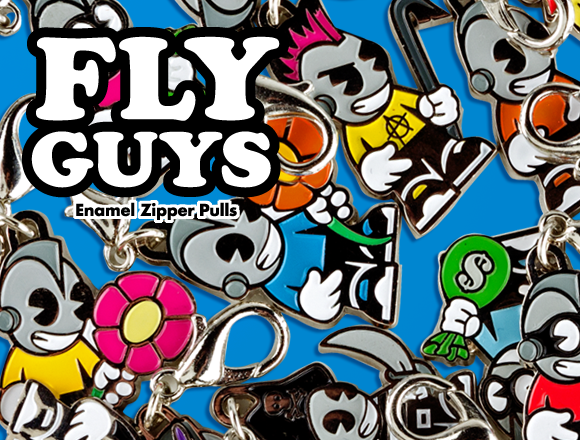 Product Preview – Kidrobot Fly Guys Enamel Zipper Pull Series