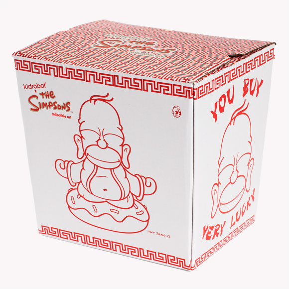 Kidrobot The Simpsons Homer Buddha 7 Inch Vinyl Figure 2012 MIB for sale online 