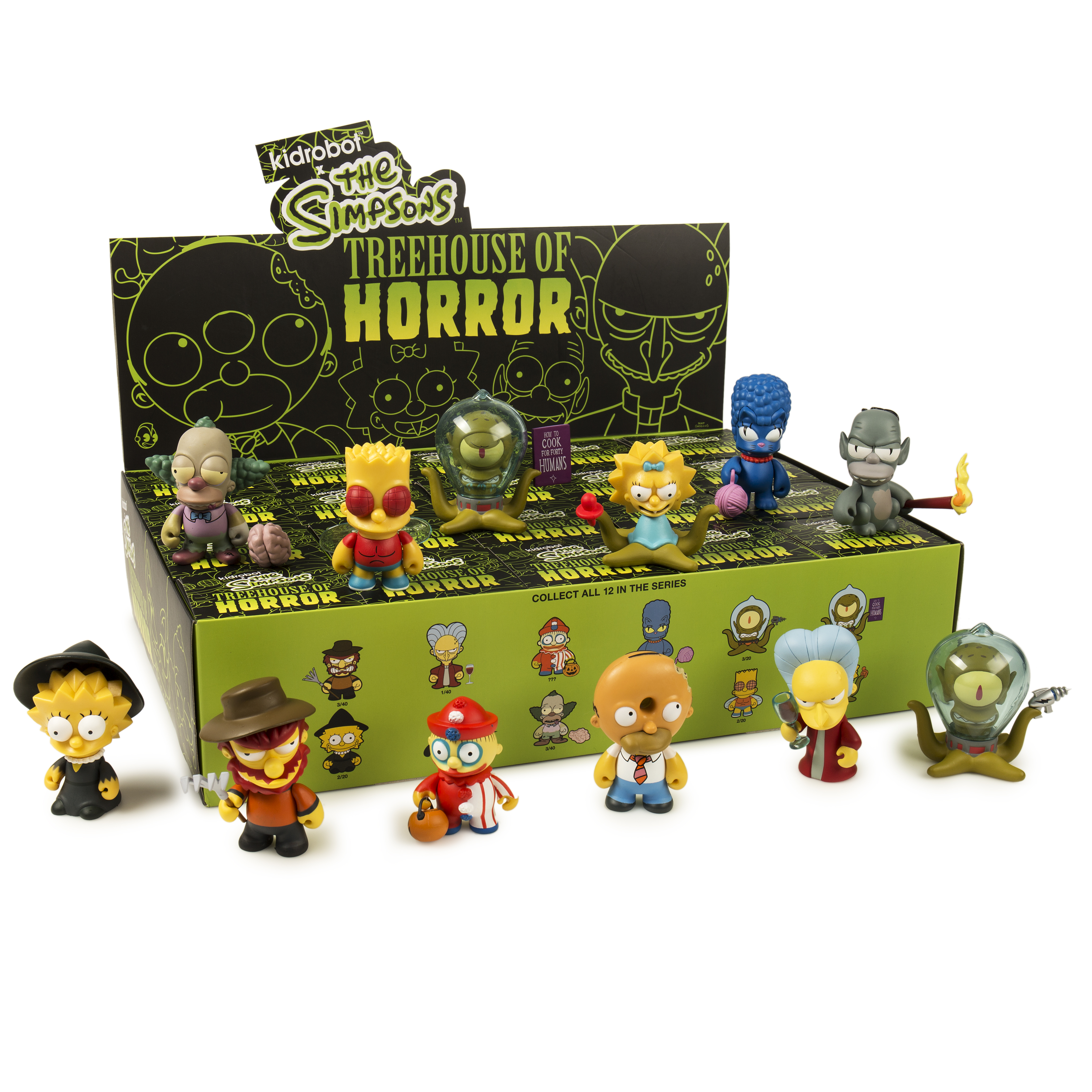 Homer Simpsons Treehouse of Horrors Kidrobot Marge Mini's & Pins Bundle Pack 