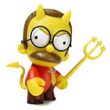 The Kidrobot x The Simpsons Devil Flanders Medium Figure Online Now!