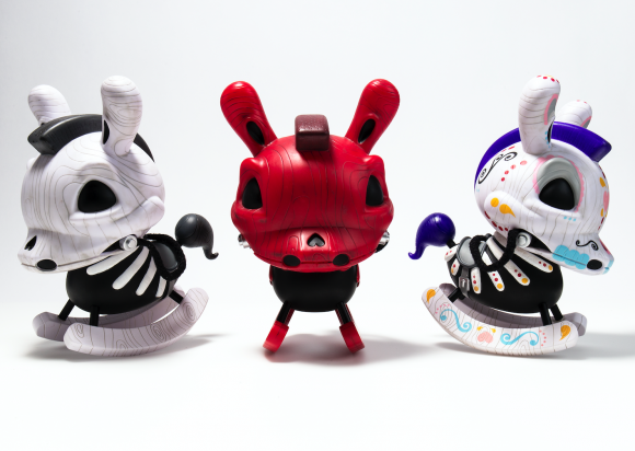 Kidrobot Death of Innocence Rocking Horse Dunny by Igor Ventura - Three Colors