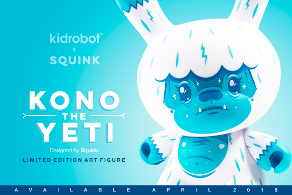 Kidrobot x Kono the Yeti by Squink 8" Dunny 