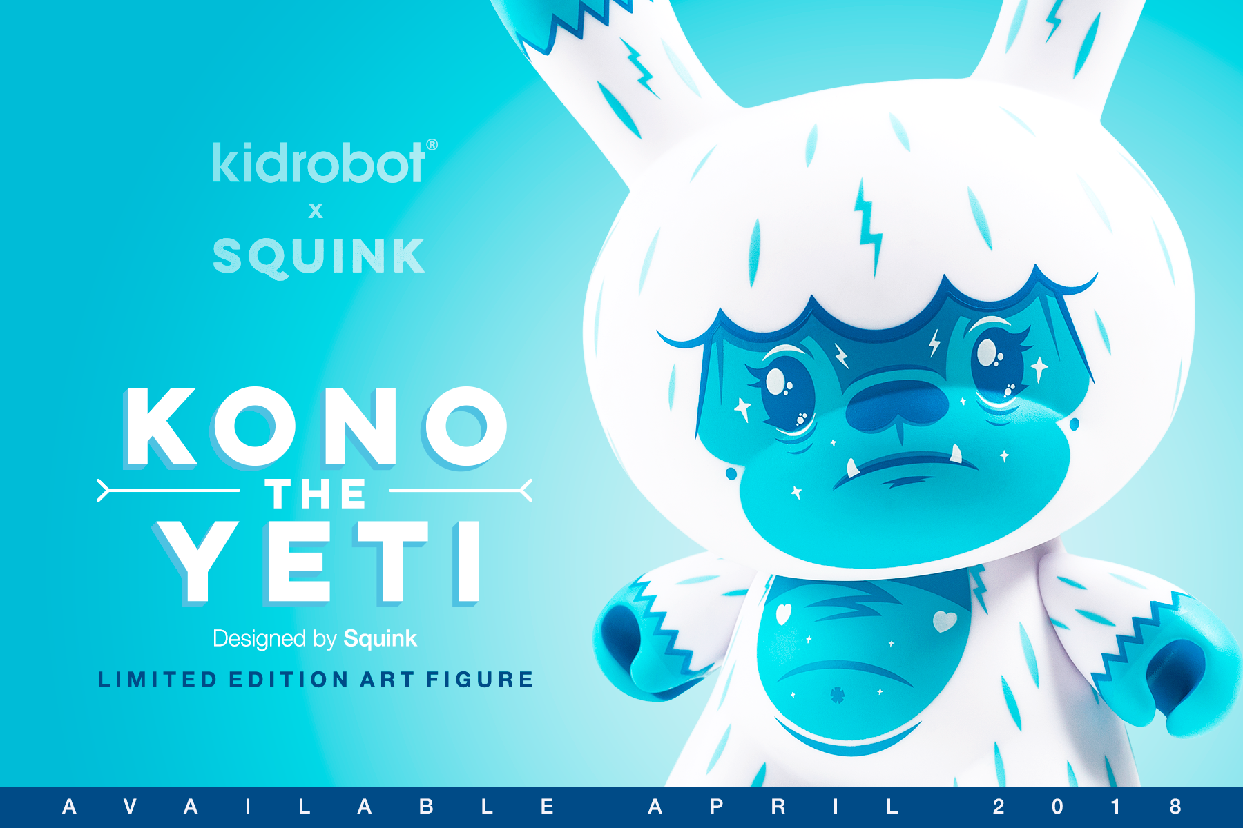 Kidrobot x Kono the Yeti by Squink 8" Dunny