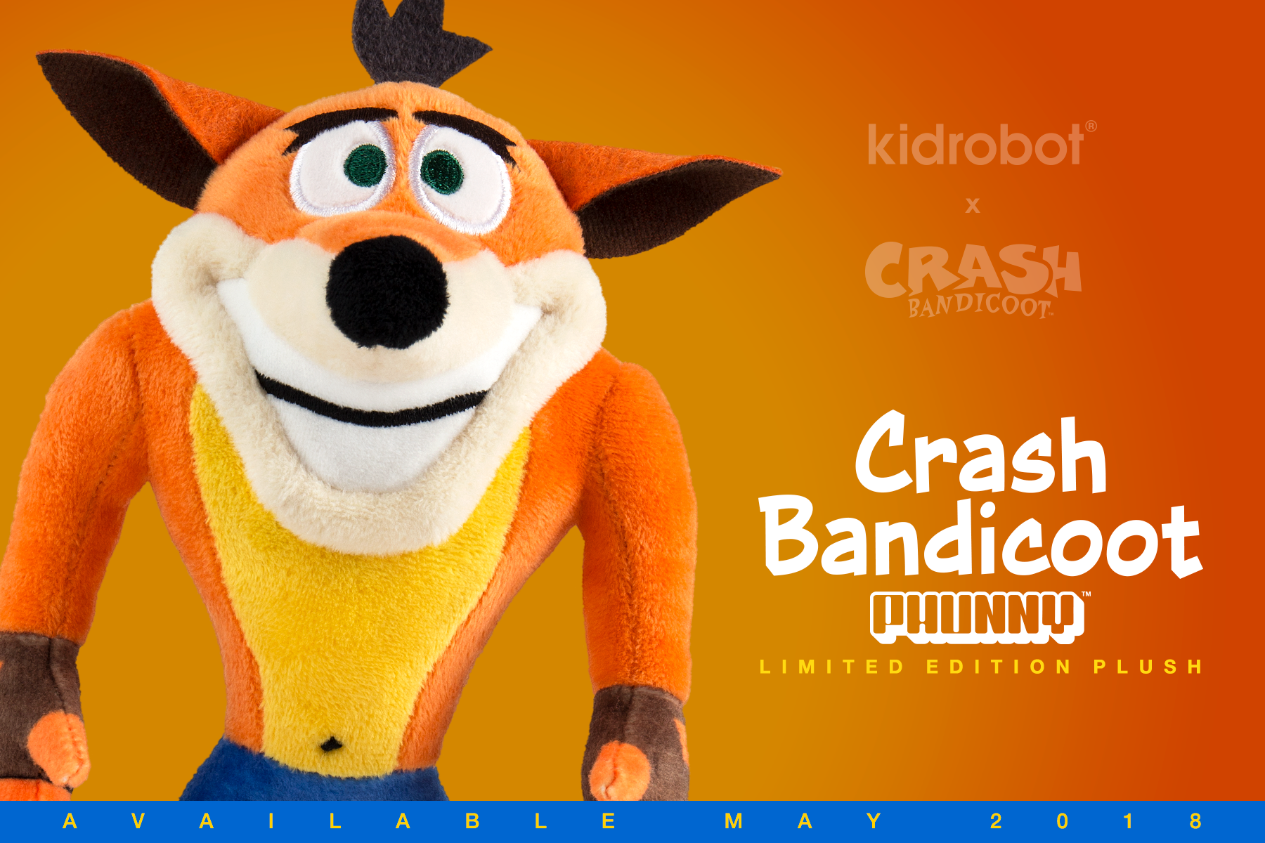 crash bandicoot soft toy