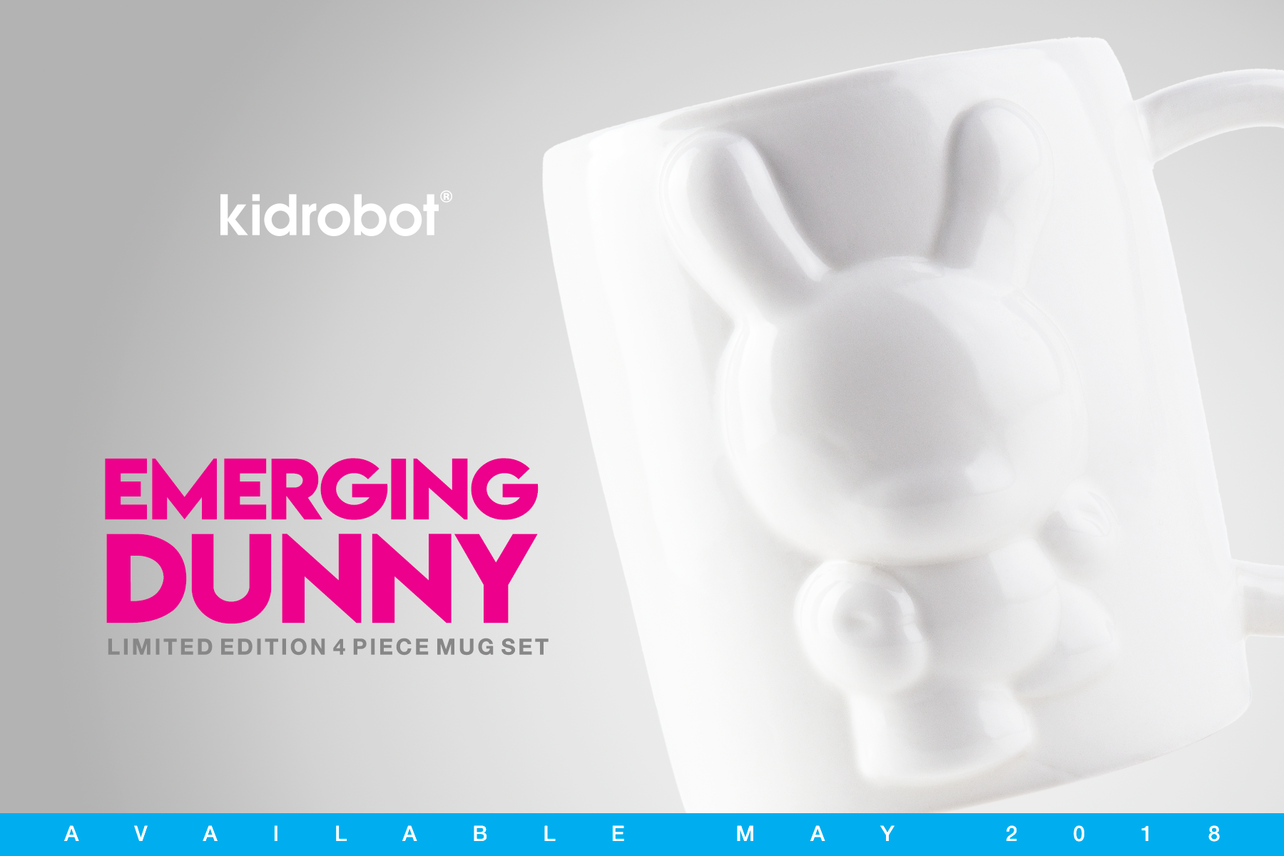 Kidrobot x Emerging Dunny Mug Set