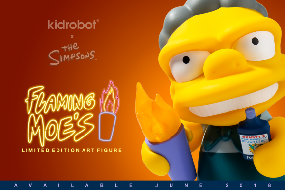 Kidrobot x The Simpsons Flaming Moe's Art Figure 