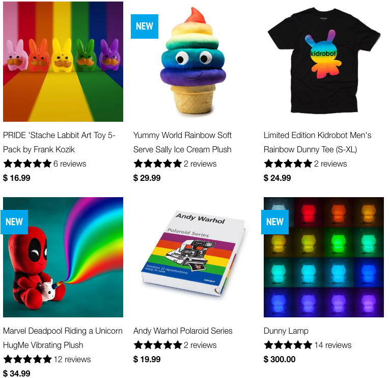Shop Gay Pride and LGBTQ Toys, Art, Apparel & more by Kidrobot