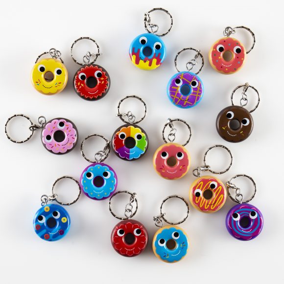 Kidrobot x Yummy World Attack of the Donuts Keychains