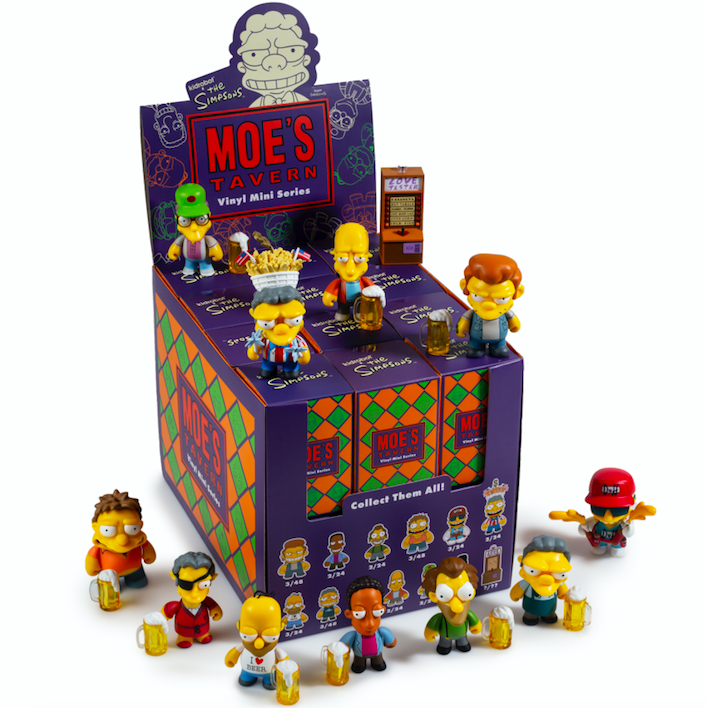 Kidrobot x The SImpsons Moe's Tavern Vinyl Art Mini Series 