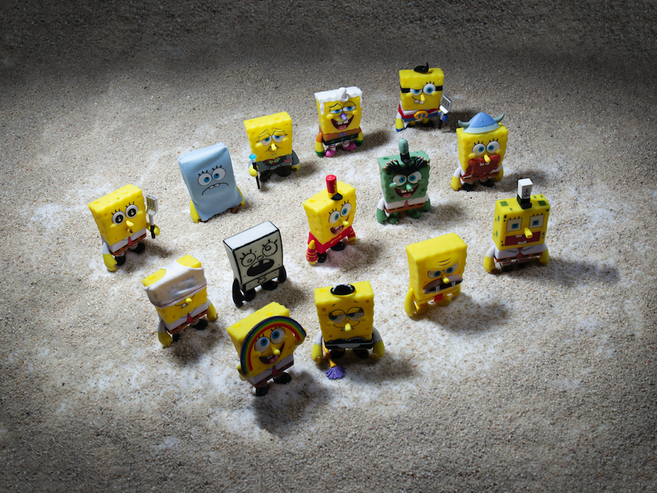 Kidrobot x Nickelodeon Many Faces of Spongebob vinyl Art Mini Series