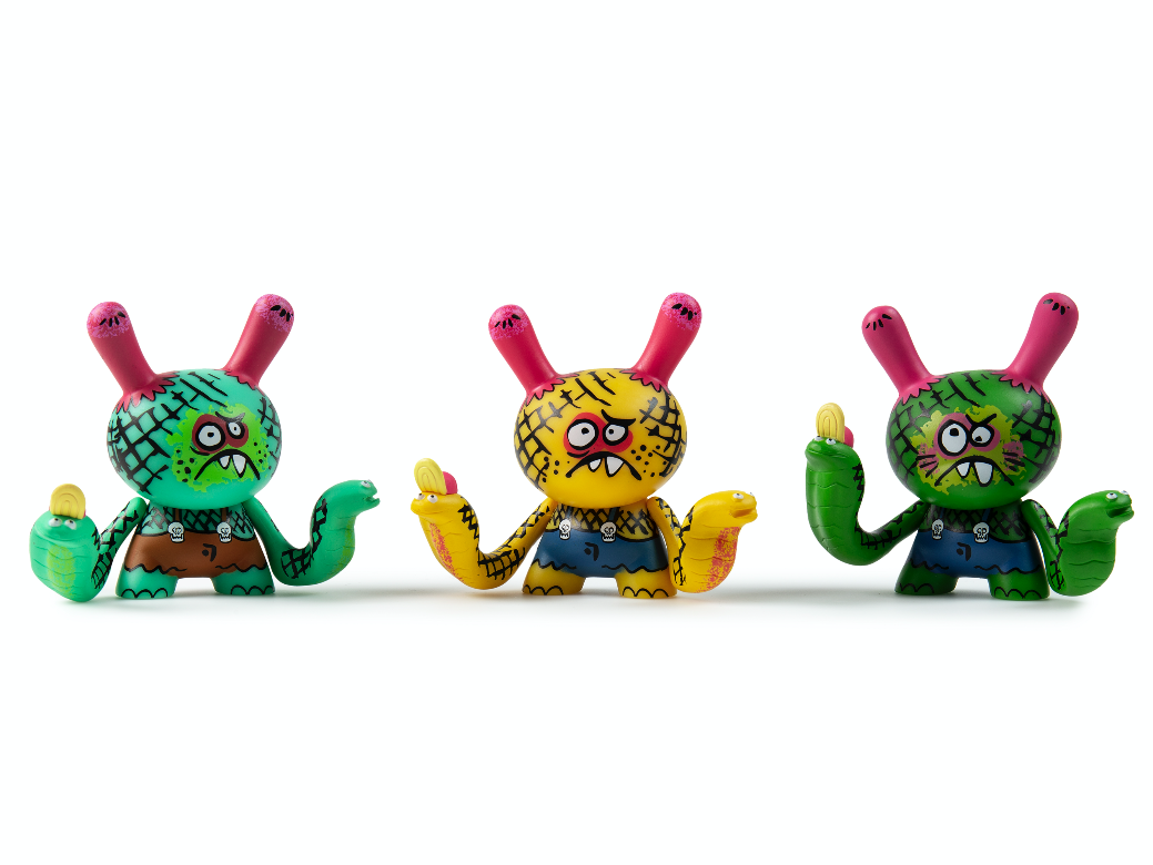 KR x Clutter kaiju Dunny Mini Series grou bwana spoons