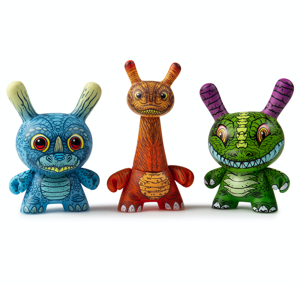 Kidrobot x Clutter Kaiju Dunny mini series James groman