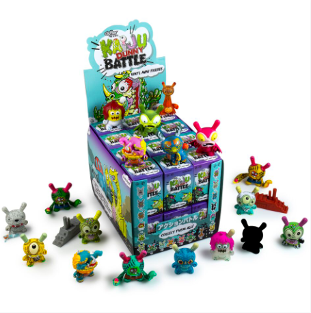 Kidrobot x Clutter Kaiju Dunny Battle Min Series