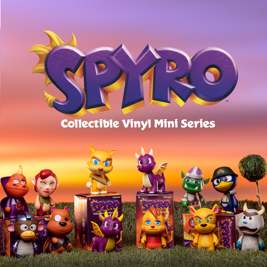 Kidrobot x Spyro 3" vinyl mini series