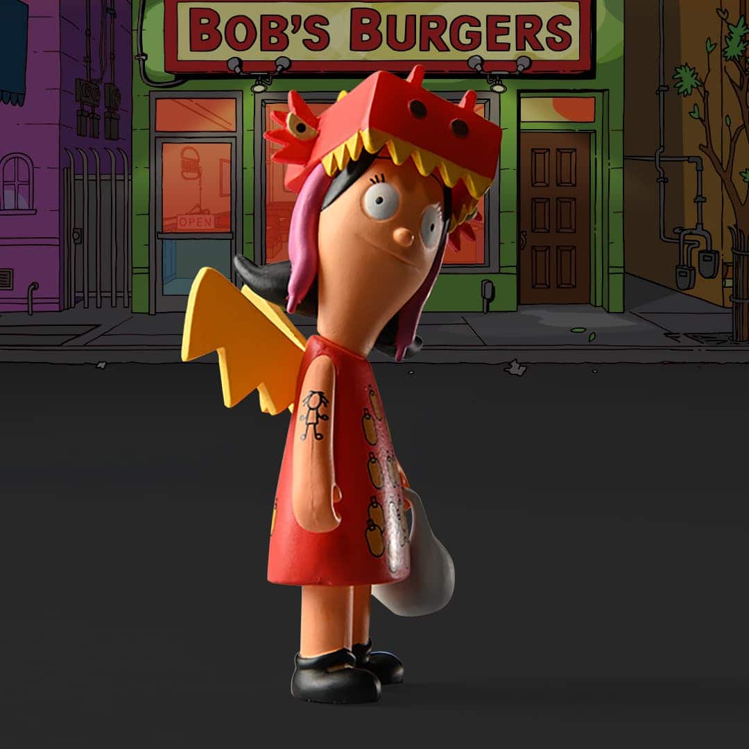 Louise Dragon with the Girl Tattoo Figure from Kidrobot x Bobs Burgers