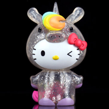 Hello Kitty Unicorn 8″ Art Figure Glitter Edition Gallops to Kidrobot.com