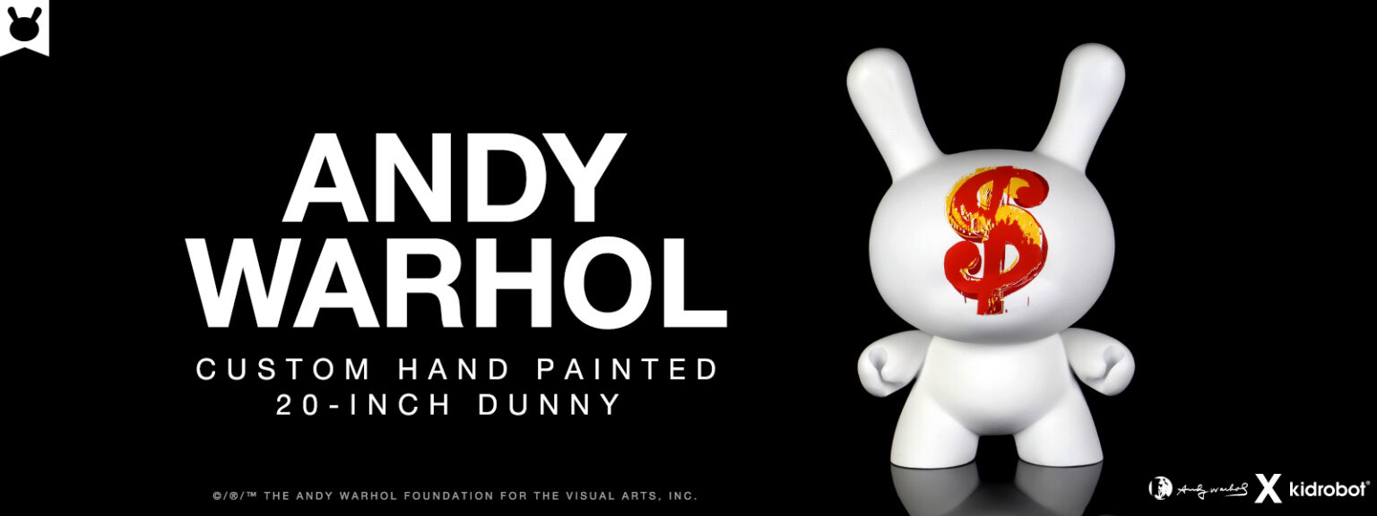 Kidrobot x Andy Warhol 20" Dollar Sign 1982 Dunny Sculpture