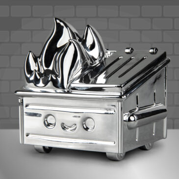 BLACK FRIDAY EXCLUSIVE DROP: Kidrobot X 100% Soft Dumpster Fire Chrome Edition Drops Today!