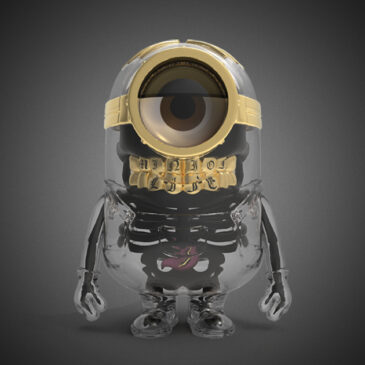 BLACK FRIDAY EXCLUSIVE DROP: Black and Gold Minions 8″ Anatomy Art Figure!