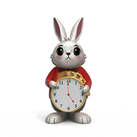 Alice in Wonderland “White Rabbit” Vinyl Art Figure by Kidrobot