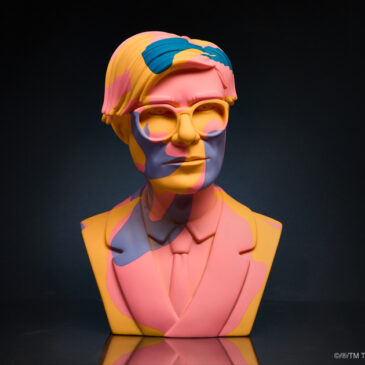 Extremely Limited Edition Kidrobot x Andy Warhol 12-Inch The Bust in Orange Camo Drops Now￼￼