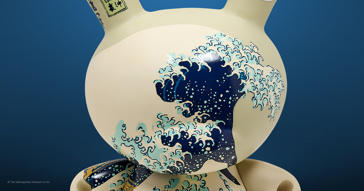 The Met Great Wave 20" Foundation Dunny Art Figure by Kidrobot