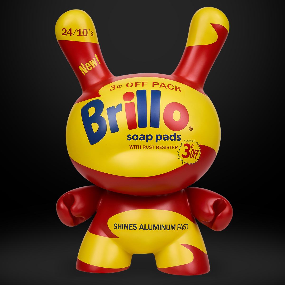 Andy Warhol 20" Brillo Box Yellow Dunny